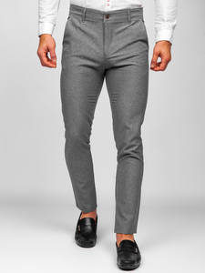 Pantaloni chinos gri Bolf 0016