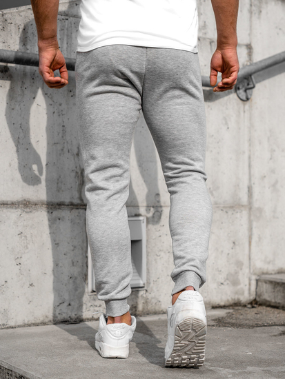 Pantaloni de jogger gri pentru bărbați Bolf XW01-E