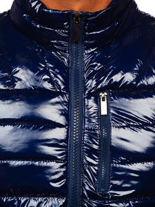 Vestă bleumarin matlasată Bolf R0109A