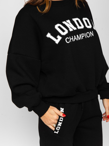 Compleu de trening negru izolat termic dame Bolf VP09