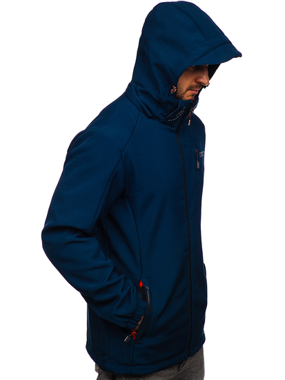 Jachetă Softshell pentru bărbați, albastru, Bolf BK122