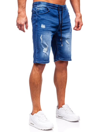 Pantaloni scurți din denim bleumarin bărbătesc Bolf MP00601BS