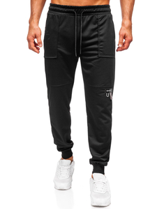 Pantaloni de trening joggers negri Bolf JX6365