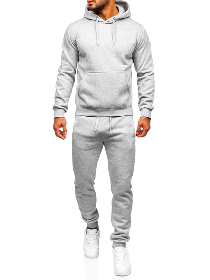 Costum de training gri cu glugă Bolf D003