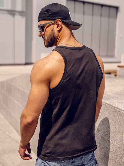 Maiou negru cu imprimeu Bolf 14831A