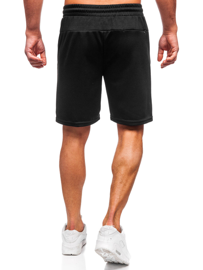 Pantaloni de trening negri pentru bărbați Bolf 17K533