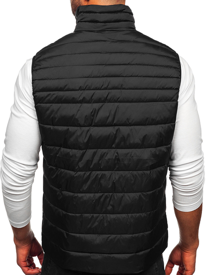 Vestă neagră matlasată pentru bărbați Bolf 31M5065