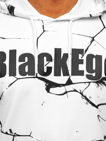 Hanorac alb cu imprimeu Bolf 6453