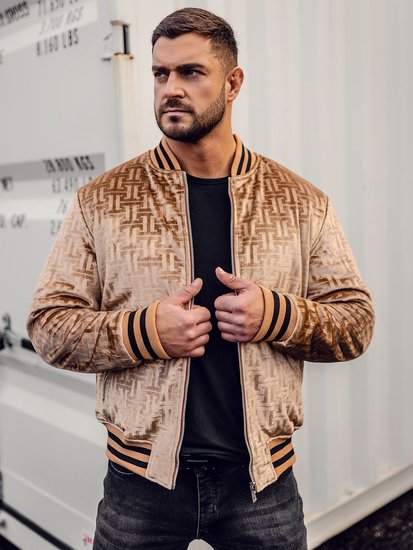 Geacă camel pe două părți neagră Bolf 3B105