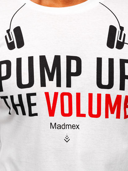 Bluză cu imprimeu alb Bolf 12119