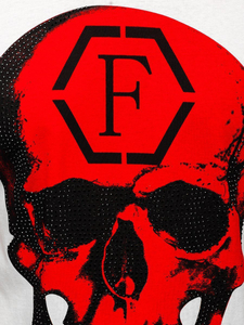 Tricou alb cu imprimeu Bolf KS2107