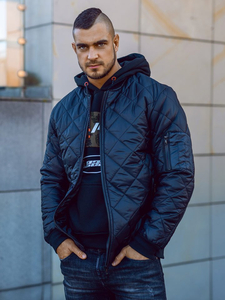 Geacă bomber bărbați negru Bolf AK76-A