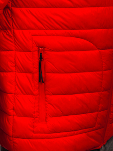 Geacă roșie matlasată Bolf 13007