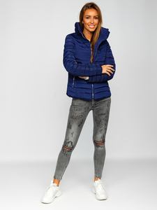 Geacă bleumarin de iarnă dame Bolf 23063