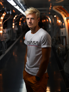 Tricou din bumbac alb cu imprimeu Bolf 14749