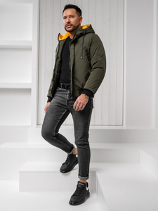 Geacă de iarnă verde Bolf 27M8100