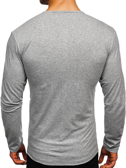 Bluză gri cu închidere la nasturi Bolf 1114