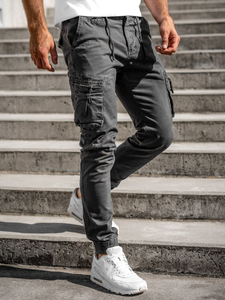 Pantaloni cargo joggers grafit Bolf 8983