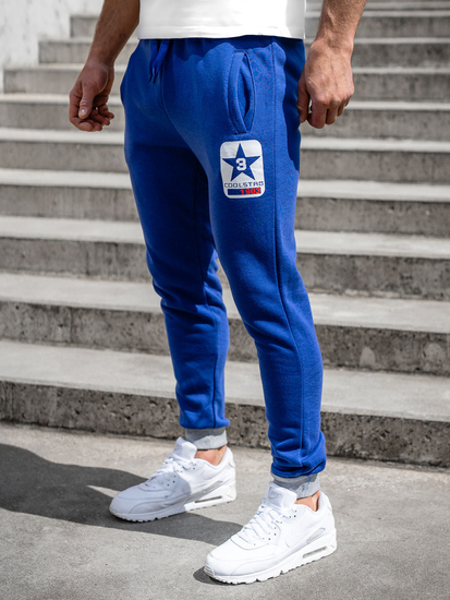 Pantaloni joggers albaștri Bolf K10001