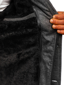 Palton de iarnă gri Bolf 88805