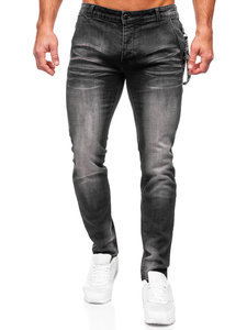 Blugi negri slim fit Bolf MP0091N