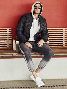 Geacă bomber bărbați negru Bolf AK76-A