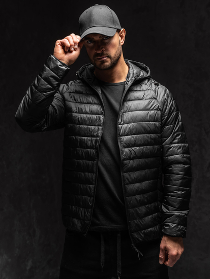 Geacă neagră matlasată Bolf 58M13021A1