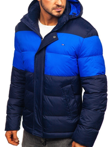 Geaca de iarnă sport matlasată bleumarin Bolf 1975