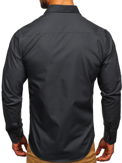 Cămașă grafit mâneca lungă Bolf 20710