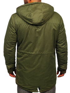 Geacă de iarnă parka verde Bolf 1794