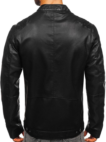 Geacă de iarnă bărbați neagră Bolf 1129