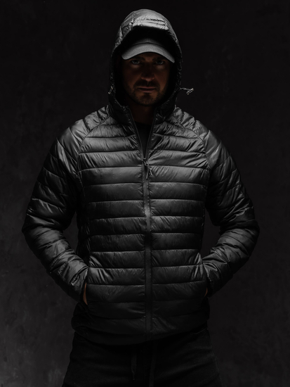 Geacă neagră matlasată Bolf 58M13021A1