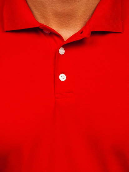Tricou polo roșu pentru bărbați Bolf 0002