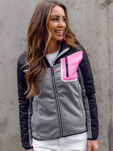 Hanorac/Jachetă sport tranzițională neagră pentru femei Bolf KSW4006A