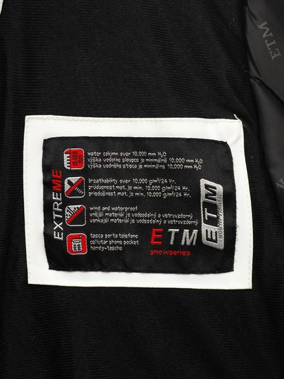 Geacă ski bărbați neagră-verde Bolf 1910