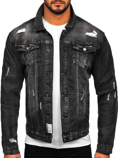 Geacă de blugi neagră Bolf MJ507N