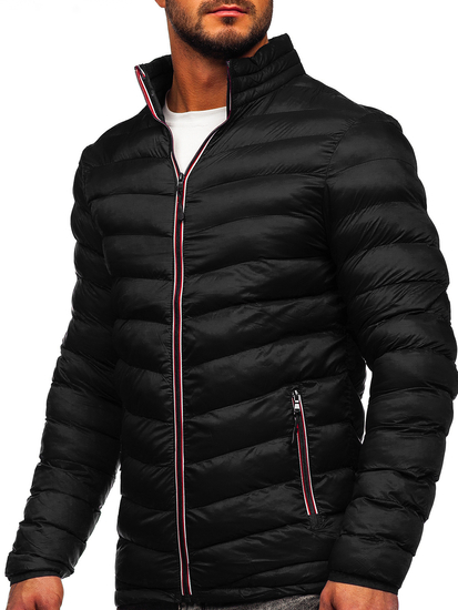 Geacă neagră de iarnă sport Bolf SM71