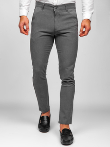 Pantaloni chinos grafit Bolf 0016