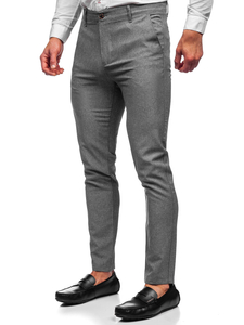 Pantaloni chinos gri Bolf 0016