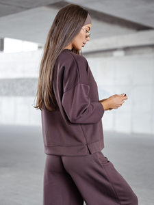 Trening cu fermoar pentru femei Unt Ciocolată Bolf 821111