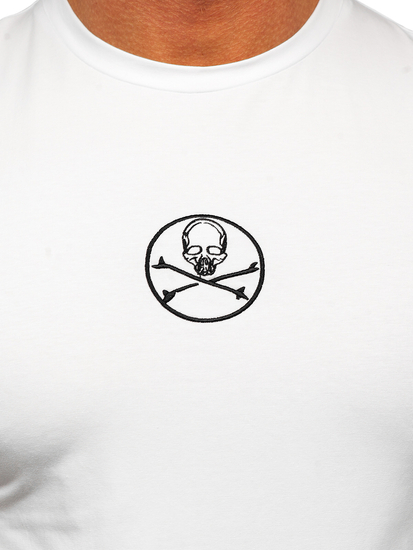 Tricou alb cu imprimeu Bolf MT3049