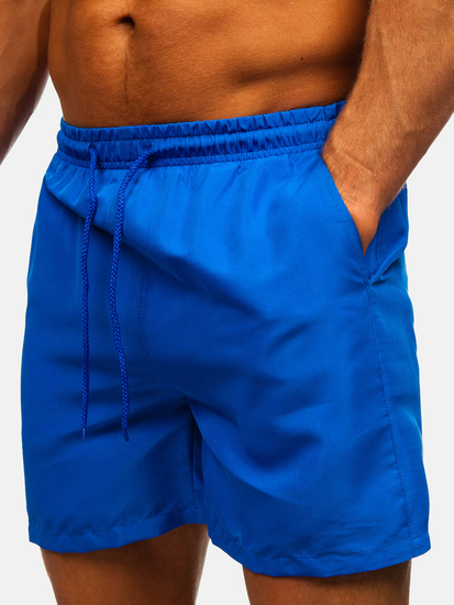 Pantaloni scurți de baie bărbătești bleumarin regal Bolf QD32