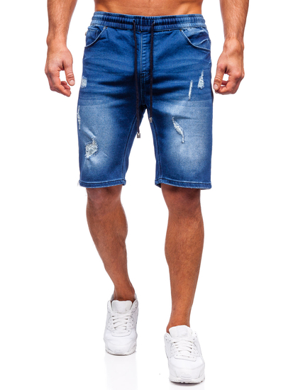 Pantaloni scurți din denim bleumarin bărbătesc Bolf MP00601BS