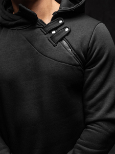 Hanorac gros cu fermoar negru Bolf 06