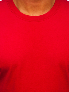 Tricou din bumbac roșu Bolf B459