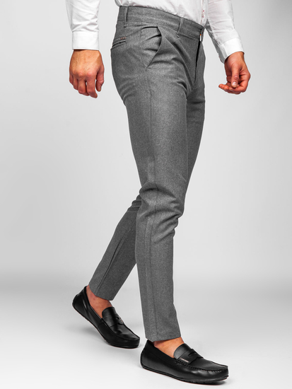 Pantaloni chinos gri Bolf 0016