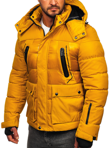 Geacă de iarnă camel matlasată Bolf 99527