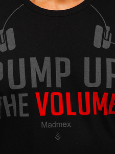 Maiou negru cu imprimeu Bolf 14815