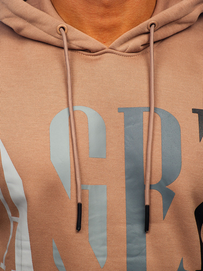 Hanorac cu imprimeu bej Bolf LJ0571