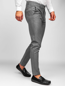 Pantaloni chinos gri Bolf 0016